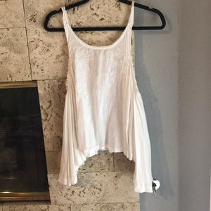 Free people white tank top size S